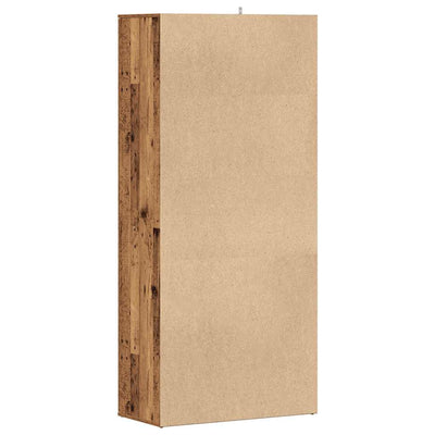 Kenkäkaappi vanhaa puuta 80x39x178 cm lastulevy