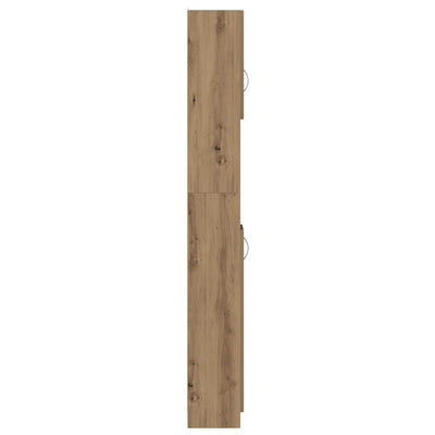 Kylpyhuoneen kaappi artesaani tammi 32x25,5x190 cm tekninen puu