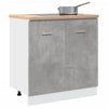 Allaskaappi betoninharmaa 80x46x81,5 cm lastulevy