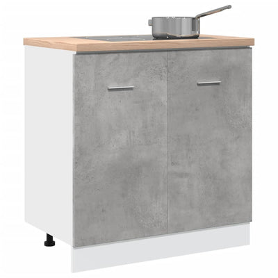 Allaskaappi betoninharmaa 80x46x81,5 cm lastulevy