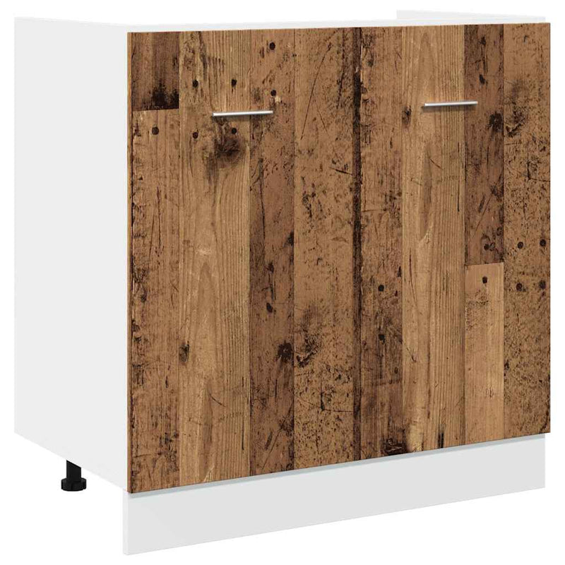 Vanha puu allaskaappi Pompilas 80x46x81,5cm (lastulevy)