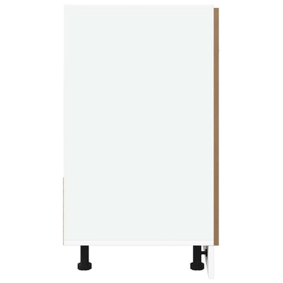 Käsityöläinen tammi allaskaappi Pompilas 80x46x81,5cm (lastulevy)