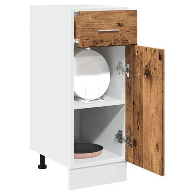 Vanha puu alalipastokaappi Pompilas 30x46x81,5cm (lastulevy)