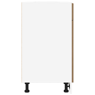 Käsityöläinen tammi laatikon pohjakaappi Pompilas 40x46x81,5cm