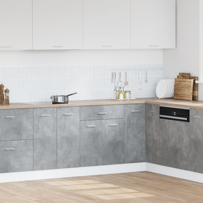 Betoninharmaa alalipastokaappi Pompilas 60x46x81,5cm (lastulevy)