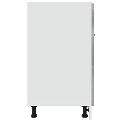 Alalipastokaappi betoninharmaa 60x46x81,5 cm lastulevy