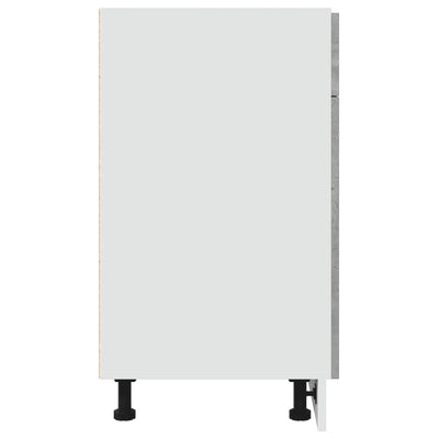 Betoninharmaa alalipastokaappi Pompilas 80x46x81,5cm (lastulevy)