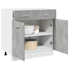 Alalipastokaappi betoninharmaa 80x46x81,5 cm lastulevy