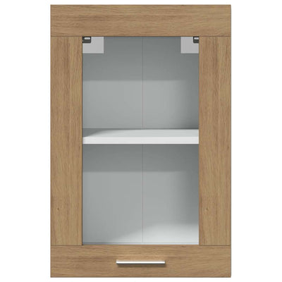 Tammi riippuva lasikaappi käsityöläinen Pompilas 40x31x60cm (puinen)