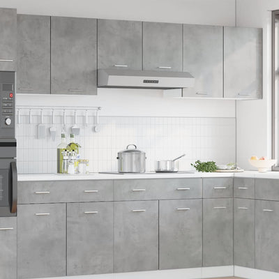 Betoninharmaa seinäkaappi Pompilas 80x31x60cm (lastulevy)