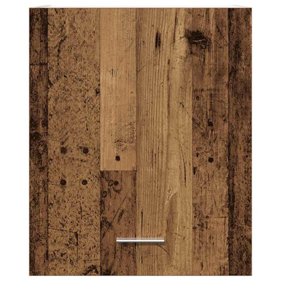 Seinäkaapit 2 kpl Vanha Puu 50x31x60 cm lastulevy