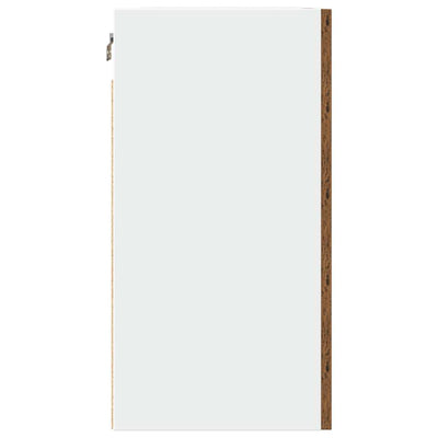 Seinäkaapit 2 kpl Vanha Puu 50x31x60 cm lastulevy