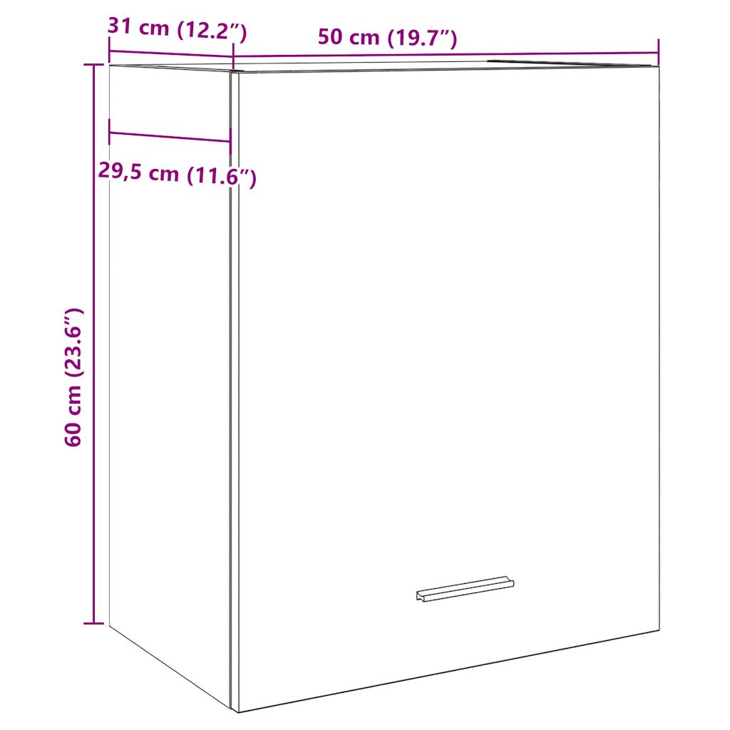 Tammi seinäkaapit Pompilas 50x31x60cm (2 kpl lastulevy)