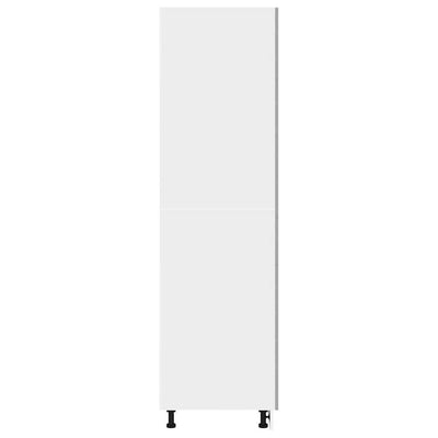 Kaappi jääkaapille betoninharmaa 60x57x207 cm lastulevy
