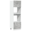 Mikroaaltouunin kaappi betoninharmaa 60x57x207 cm lastulevy