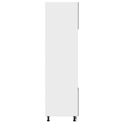 Betoninharmaa mikroaaltouunin kaappi Pompilas 60x57x207cm (lastulevy)