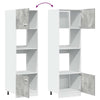 Mikroaaltouunin kaappi betoninharmaa 60x57x207 cm lastulevy