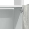 Mikroaaltouunin kaappi betoninharmaa 60x57x207 cm lastulevy