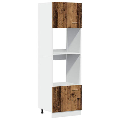 Mikroaaltouunin kaappi Vanha Puu 60x57x207 cm lastulevy