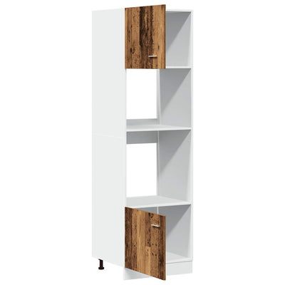 Mikroaaltouunin kaappi Vanha Puu 60x57x207 cm lastulevy