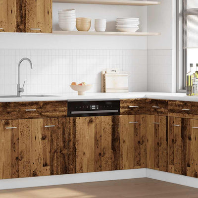 Vanha puu astianpesukonepaneeli Pompilas 60x1,5x67cm (suunniteltu puu)