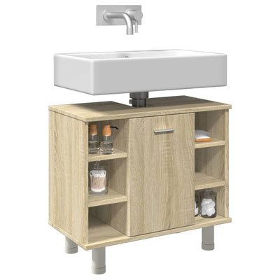 Kylpyhuonekaappi Sonoma-tammi 60x32x53,5 cm lastulevy