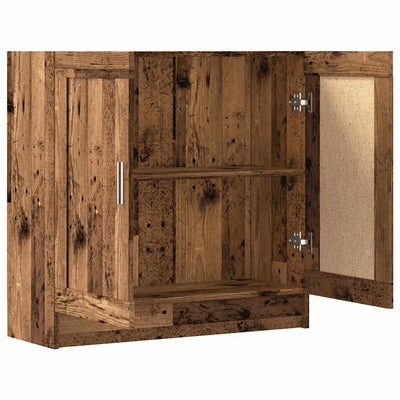 Kirjahylly vanha puu 82,5x30,5x80 cm tekninen puu