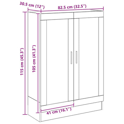 Artesaani tammi kirjakaappi Mable 82,5x30,5x115cm (puinen)