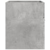 Allaskaappi korkeakiilto betoninharmaa 80x38,5x46 cm lastulevy
