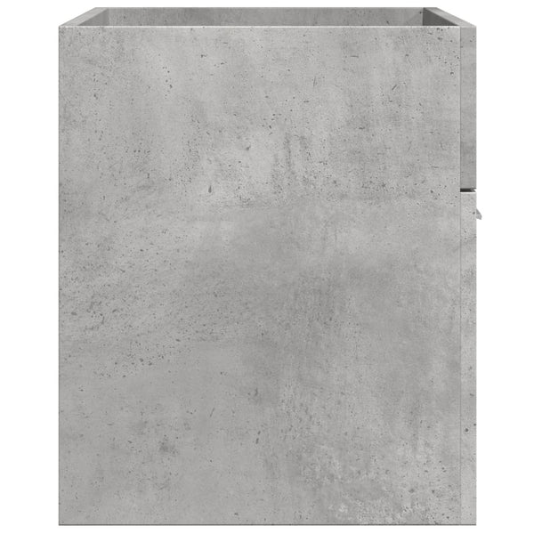Allaskaappi korkeakiilto betoninharmaa 80x38,5x46 cm lastulevy