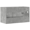 Allaskaappi korkeakiilto betoninharmaa 80x38,5x46 cm lastulevy