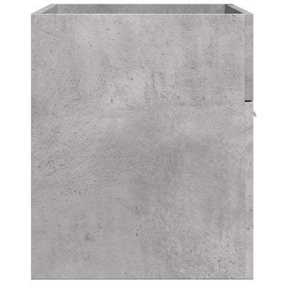 kylpyhuoneen pesuallaskaappi betoni harmaa 90x38,5x46 cm