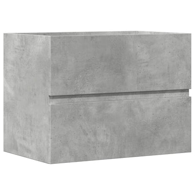 Kylpyhuoneen kaappi betoninharmaa 60x38,5x45 cm tekninen puu