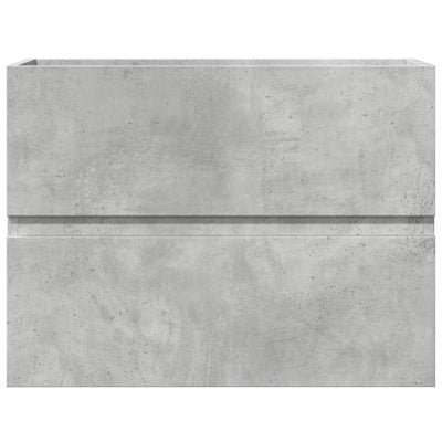 Kylpyhuoneen kaappi betoninharmaa 60x38,5x45 cm tekninen puu