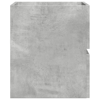 Kylpyhuoneen kaappi betoninharmaa 60x38,5x45 cm tekninen puu