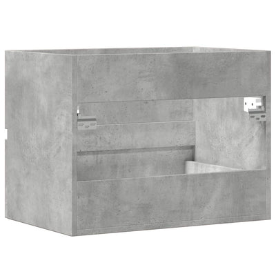 Kylpyhuoneen kaappi betoninharmaa 60x38,5x45 cm tekninen puu