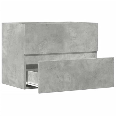 Kylpyhuoneen kaappi betoninharmaa 60x38,5x45 cm tekninen puu