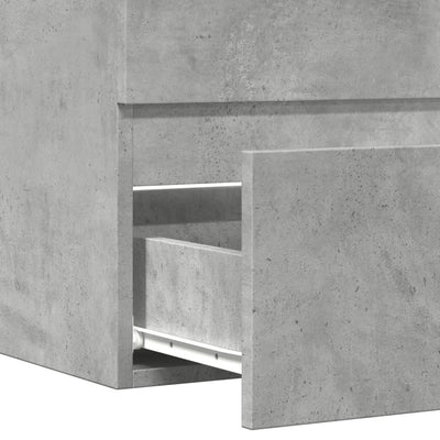 Kylpyhuoneen kaappi betoninharmaa 60x38,5x45 cm tekninen puu