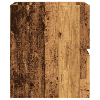 Kylpyhuoneen kaappi vanha puu 60x38,5x45 cm tekninen puu
