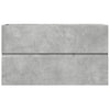 Allaskaappi betoninharmaa 90x38,5x45 cm lastulevy