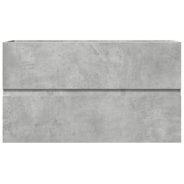 Allaskaappi betoninharmaa 90x38,5x45 cm lastulevy
