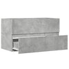 Allaskaappi betoninharmaa 90x38,5x45 cm lastulevy