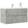 Allaskaappi betoninharmaa 90x38,5x45 cm lastulevy