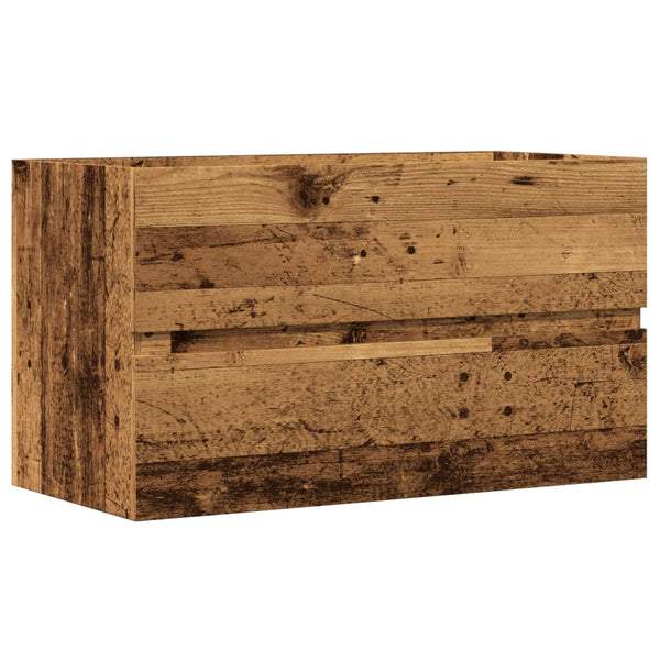 Allaskaappi vanha puu 90x38,5x45 cm tekninen puu