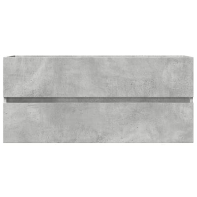 Allaskaappi betoninharmaa 100x38,5x45 cm lastulevy