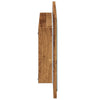 Kylpyhuoneen peili LED-valoilla vanha puu 60x8,5x38 cm