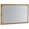 Kylpyhuoneen peili LED-valoilla artesaani tammi 60x8,5x38 cm