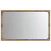 Kylpyhuoneen peili LED-valoilla artesaani tammi 60x8,5x38 cm