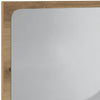 Kylpyhuoneen peili LED-valoilla artesaani tammi 60x8,5x38 cm