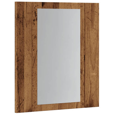 LED peilikaappi vanha puu 40x12x45 cm tekninen puu